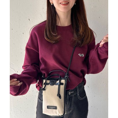 ザフォックスコレクション THE FOX COLLECTION 【THE FOX】basic Crew sweat キツネワッペン トレーナー 無地 スウェット （ワイン）