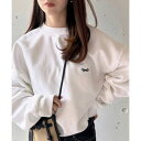 ザフォックスコレクション THE FOX COLLECTION 【THE FOX】basic Crew sweat キツネワッペン トレーナー 無地 スウェット (ホワイト)