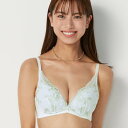 アモスタイル バイ トリンプ AMOSTYLE BY Triumph 夢みるブラ ノンワイヤー ブラジャー フローラルスペルズ(B、C、Dカップ) AMST1493 HU JX (ホワイト)
