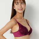 アモスタイル バイ トリンプ AMOSTYLE BY Triumph 夢みるブラ ノンワイヤー ブラジャー フローラルスペルズ(B、C、Dカップ) AMST1493 HU JX (ピンク系)