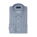 トーキョーシャツ TOKYO SHIRTS 【透け防止】 ワイド 長袖 形態安定 ワイシャツ (ネイビー)