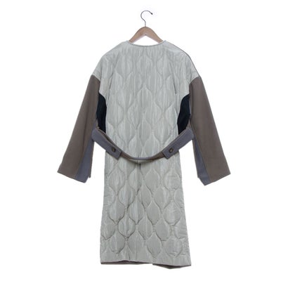 アンナニコラ Anna Nicola キルティング切替コート （モカ）