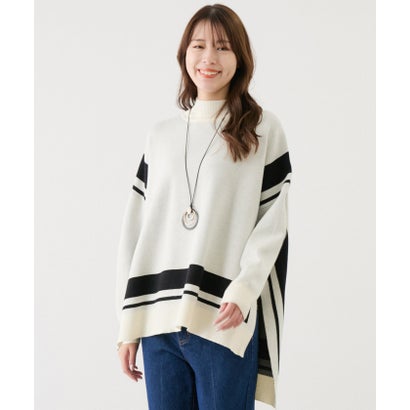 ジャイロ JAYRO 配色ジャガード チュニック (シロ)