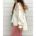 キュー Q 裏毛配色トレーナー (ホワイト)