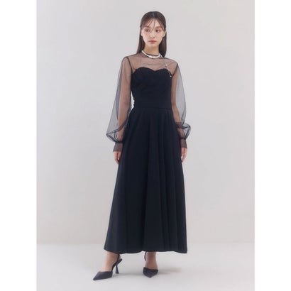 エイミーイストワール eimy istoire シアーセットオールインワン (BLACK)