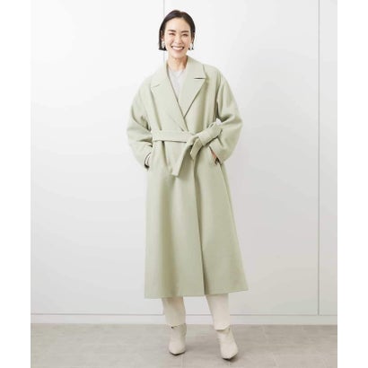 ミッシェルクラン MICHEL KLEIN [WEB限定]Super100ウールビーバーロングチェスターコート （グリーン）