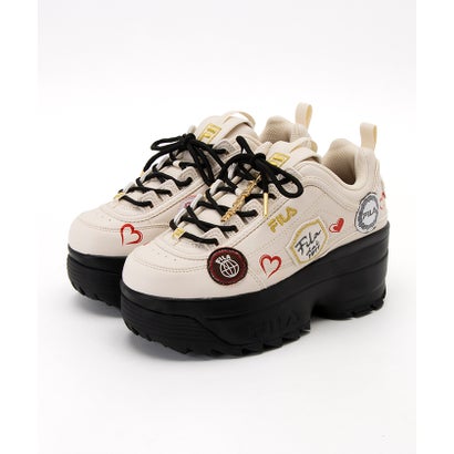 フィラ FILA Disrupter Wedge Collage / ディスラプターウェッジ カレッジ 厚底カジュアルスニーカー / オフホワイト （オフホワイト）