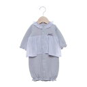 プティマイン petit main 星柄シフォン切替2WAYオール【返品不可商品】 (ブルーグレー)