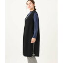 エウルキューブ eur3 【大きいサイズ】ロングニットベスト (ブラック(94))