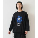 ワットイットイズント アートバイ マークゴンザレス (What it isNt) ART BY MARKGONZALES 【What it isNt】ジャガード クルーネック ニット (ブラック)(4)