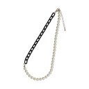トーナル TONAL パールアクリルチェーンネックレス