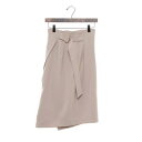 トーナル TONAL ダブルクロスハイウェストスリットタイトスカート