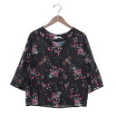 トーナル TONAL ハレーションフラワーベルスリーブブラウス