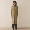 クロエンス cloenc スキッパー リブニットワンピース (モカブラウン(042))(4)