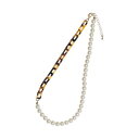 トーナル TONAL パールアクリルチェーンネックレス