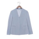 トーナル TONAL ストレッチツイルノーカラーデオドラント背抜きジャケット