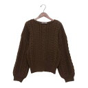 トーナル TONAL ケーブルストレッチニット