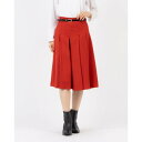 トーナル TONAL ベルト付タックキュロットパンツ