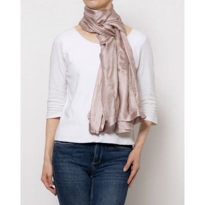 フェイズ エイト Phase Eight Satin Trim Scarf (Latte)
