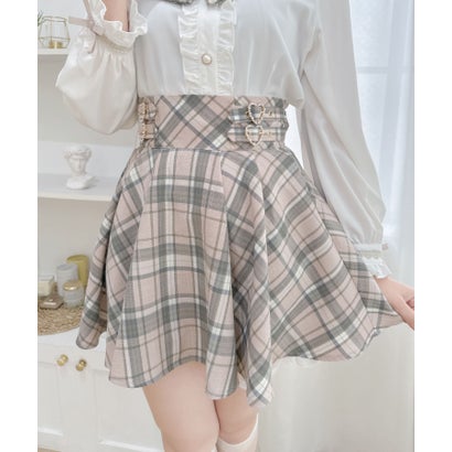 ロジータ ROJITA ハートWバックルスカショーパン （ピンクベージュ）