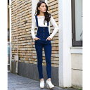 ジャニス Janiss ストレッチサロペット (blue)