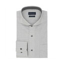 トーキョーシャツ TOKYO SHIRTS 【超形態安定】 ホリゾンタルワイド 長袖 形態安定 ワイシャツ (グレー)