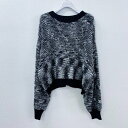 エイチシーエーイー HCAE LOOSE KNIT TOP (BLACK)