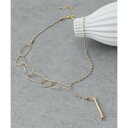 スリーフォータイム Three Four Time ヘンケイ×ボールチェーンY字ネックレス (ゴールド)