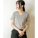 ジャングルジャロピー JUNGLE JALOPY 【選べる2タイプ】綿100% ダブルフロントTシャツ (V NECK GRAY BEIGE)