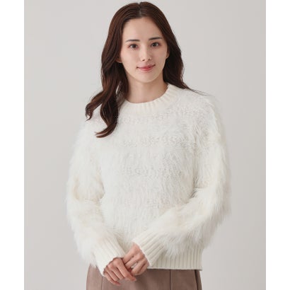 ジャイロ JAYRO シャギーラメニット N15ー071 （シロ）