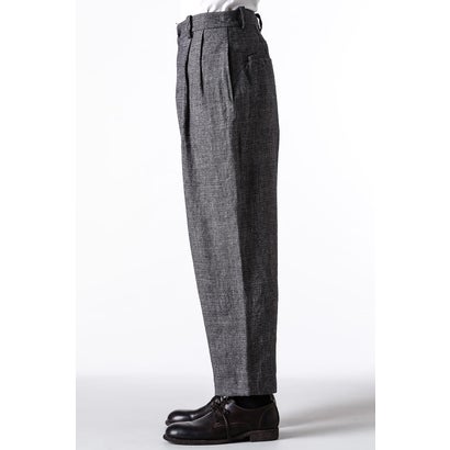 デニムパンツ メンズ サイド大胆ダメージ加工 ワイドストレート ゆったり レトロ ストリート ヴィンテージウォッシュ 中ウエスト カジュアルスタイル 秋冬 綿混素材