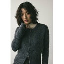 フラッフィージップニットカーデ GRY