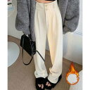 ミニミニストア miniministore コーデュロイワイドパンツ 裏起毛ノーマル (アイボリー*裏起毛あり)