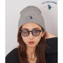 ユーエスポロアッスン U.S. POLO ASSN. リブビーニーワッチ ニット帽 ビーニー ニットキャップ (グレー)