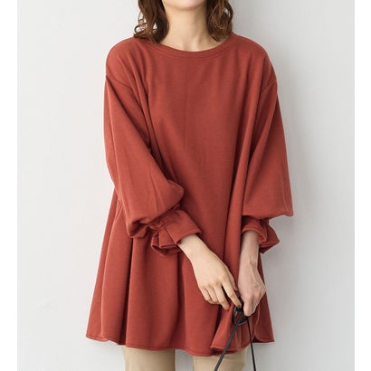 ヴィオラ エ ヴィオラ Viola e Viola 裏ファー袖タックチュニック (テラコッタ)