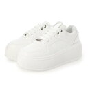 エルエフワイティー LFYT レトロクラッシック厚底コートスニーカー (WHT)