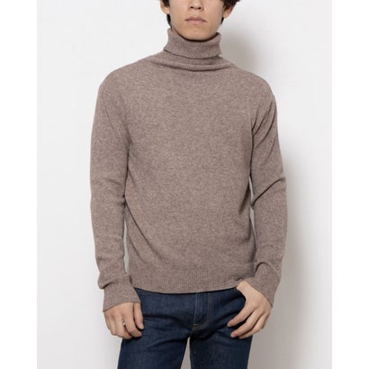 モードフルーレ MODE FOURRURE イタリア製ソフトタッチメンズセーター (タウペ)