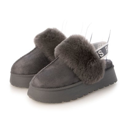 エルエフワイティー LFYT ファンキーレトロエコファー厚底ウィメンズサボ （GRAY）