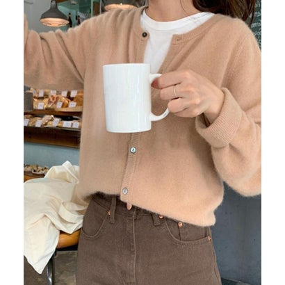 ガーリードール Girly Doll ニットカーディガン【韓国ファッション】 （キャメル）