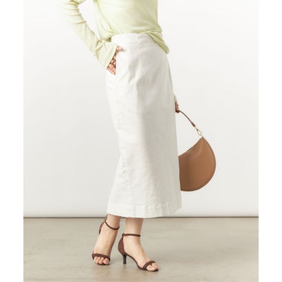 リエミラー Rie Miller 【RM denim】スリットタイトデニムスカート （ホワイト）