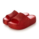 メリッサ melissa MELISSA FREE PLATFORM SLIDE GLITTER AD (GLITTER RED)