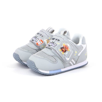 ムーンスター MoonStar ベビー キッズ 男の子 女の子 スニーカー アンパンマン AP B57 子供靴 マジックテープ ベビーシューズ （グレイ）