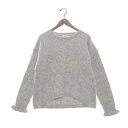 トーナル TONAL アルパカクルーネックニット (グレー)