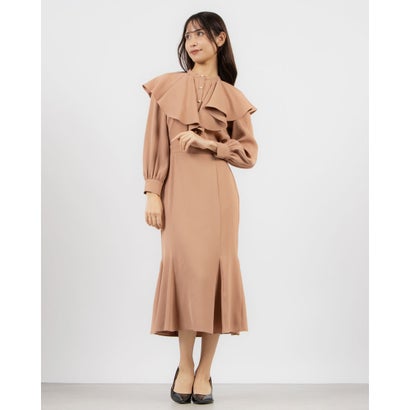 トーナル TONAL ラッフルケープワンピース (ピンク) トーナル TONAL ラッフルケープワンピース (ピンク)