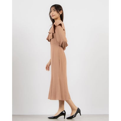 トーナル TONAL ラッフルケープワンピース （ピンク）