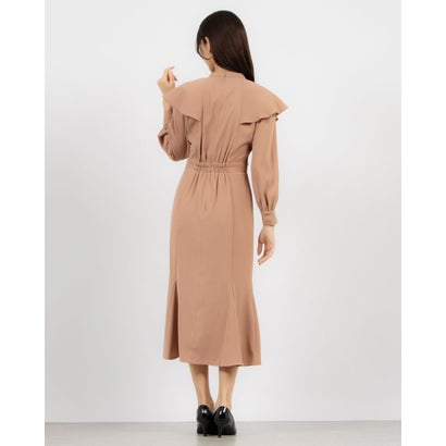 トーナル TONAL ラッフルケープワンピース （ピンク）