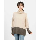 コケットコレクション COKETT COLLECTION 配色タートルセーター (ベージュ)(4)