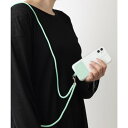 エモニーク emonique スマホケース用 パラコード モバイルストラップ スマホショルダー マルチ ネックストラップ (グリーン)