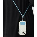 エモニーク emonique スマホケース用 パラコード モバイルストラップ スマホショルダー マルチ ネックストラップ (ブルー)