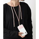 エモニーク emonique スマホケース用 パラコード モバイルストラップ スマホショルダー マルチ ネックストラップ (ピンク)